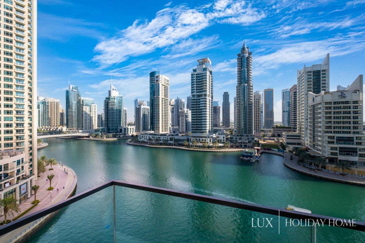 Lux - Contemporary Suite With Full Marina View Дубай Екстер'єр фото
